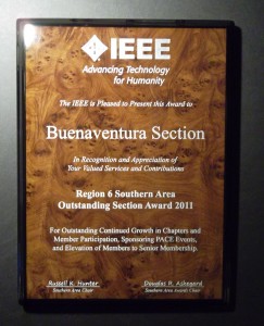 IEEE R6 South Area Outstanding Section Award