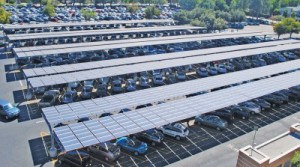 Parking lot solar array at CSUN
